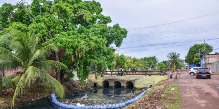 Projeto ‘Ecobarreiras’ recolhe 24 toneladas de lixo nos canais de Macapá em três meses