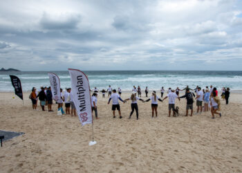 Resultados da ação de limpeza na Praia da Barra da Tijuca