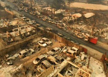 As impressionantes imagens dos incêndios que devastam o Chile